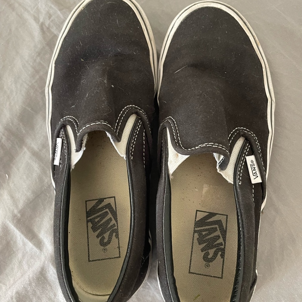 black slip on vans